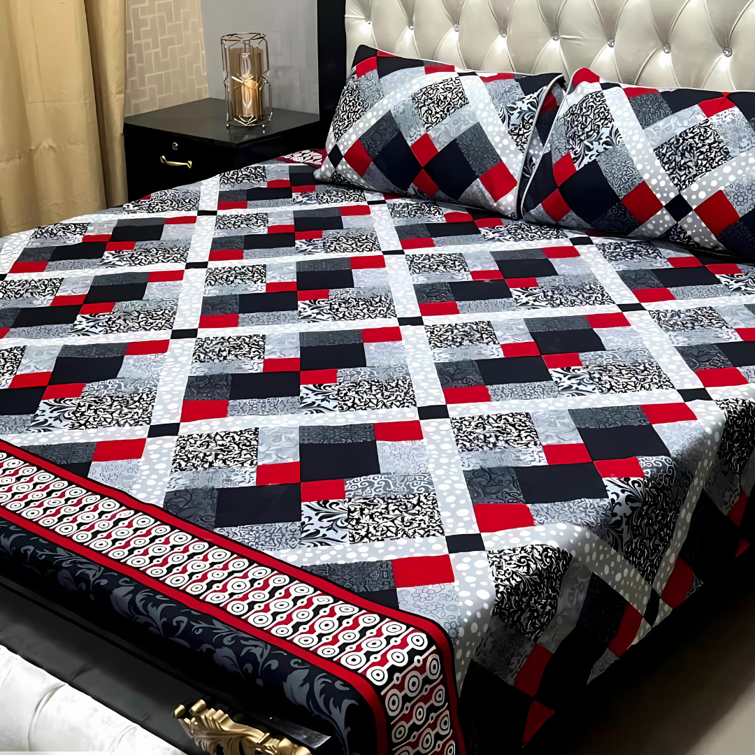 Cotton Printed Double Bedsheet